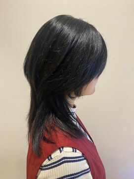 ニシオギ ヴォイス 西荻窪店(nishiogi voice) レイヤーカット×黒髪ウルフ 韓国風/トリートメント/秋冬