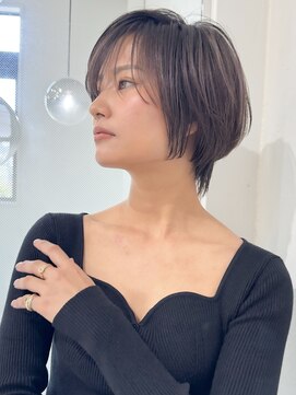 ロンドエニカ 大宮(Lond enika) 黒髪ボブルフネビージュ小顔ワンレンスペインカール