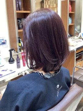 ピークアブー アヴェダ アトレ恵比寿(PEEK-A-BOO AVEDA) ミディアムグラデーションレッドヴィオレットブラウン