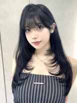 オニキス(ONYX)&nbsp;ザクザクトレンドレイヤー×透明感ブルーブラック【chisato 】