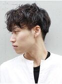 フェザーパーマ/ブルーブラック/スパイキーショート[銀座]