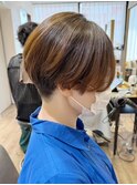 《前地　麻衣》ショートでも自然なナチュラルストレート☆
