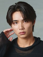 エルマーク 梅田(L-MARK) センターパート/ニュアンスパーマ/カルマパーマ/men's