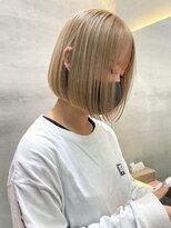 ロンドリゼル 札幌(Lond RiseL)&nbsp;くすみベージュ/細めハイライト/ショート/白髪ぼかし/小顔/札幌