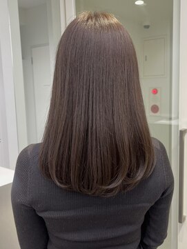 ウル 表参道(HOULe) バイカルテ レイヤー 髪質改善  ベージュ 酸熱トリートメント