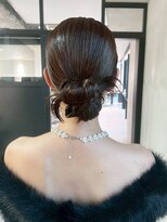 アルバム 銀座(ALBUM GINZA)&nbsp;おくれ毛ダークアッシュロング韓国ヘア_ba579002