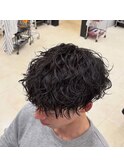 波巻きパーマ