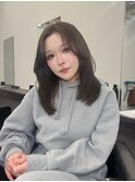 【トレンドスタイル】アッシュブラウン、ミディアムレイヤー