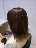 ナチュラル白髪ぼかしハイライト