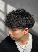 無造作スパイラルパーマ