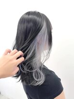 ロサ ファイブヘアー(Rosa..5Hair)&nbsp;黒×シルバーインナーカラー♪