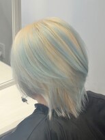 アンドソー 池袋(&so.)&nbsp;ブロンド×水色カラー［ブリーチ/ハイトーン/池袋］