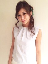 アイルビーヘア(I'll b hair)&nbsp;【下北沢＊I'll b hair＊】編み込みウエーブサイドアップ