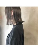 暗髪グレーで透明感！柔らかさ◎