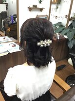 サロンド クラフト(salon de craft)&nbsp;【パーティーヘアセット】編み込みハーフアップアレンジ