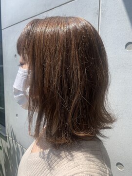 ハナ ビューティーヘアー(hana.) 外ハネスッキリ見せロブ