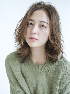 エアー 福岡(AIR) 【air-FUKUOKA】大人かわいい外はねミディ