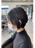 小顔補正立体カット×縮毛矯正