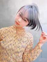 レニーバイエース(LANY by ACE)&nbsp;【LANY 横浜】ブルーブラック×大人かわいい2wayバング