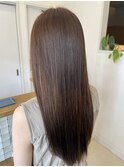 髪質改善カラーで艶髪/ロングヘア