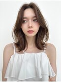 大人可愛いくびれヘア　レイヤーカット　顔まわり2waybang