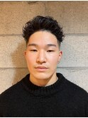 アップバングフェードパーマ宮城リョータ風E