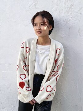 ロカ 表参道(loka) ハンサムショート/アッシュ[表参道/ブリーチ/ハイライト]Mai