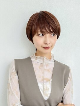 ハルキミナト ジャパン トウキョウ(HARUKI MINATO japan TOKYO) 30代40代50代/丸みショート/クビレ/前髪あり/ブラウン/表参道