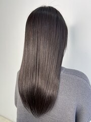 【髪質改善専門店】透明感重視のビターチョコレートカラー
