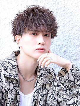 スキル(SKILL) 【SKILL】ツーブロック刈り上げショートメンズパーマハイライト