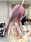 切りっぱなしボブ/美髪/ピンクブラウン[栄駅/矢場町駅]