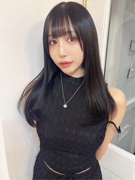 シンク オモテサンドウ(sync omotesando) 黒髪風髪質改善カラー/巻ける縮毛矯正