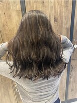 アース 飯能店(EARTH) レイヤーカットグレージュカラーデザインカラーシルキーベージュ