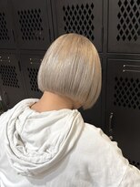 ヲタク(wotaku.)&nbsp;ホワイトミルクティーベージュカラーハイトーンボブケアブリーチ