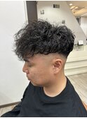 スペインカールフェード風