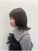 オリーブベージュ/外ハネボブ