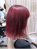 チェリーレッドボブ『TELA HAIR つくば研究学園』
