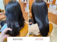 ソワン ドゥ ブレス エルネ 立花店(soin de brace elne)の雰囲気（髪質改善BeforeAfter!美革酸性ストレート［縮毛矯正 髪質改善］）
