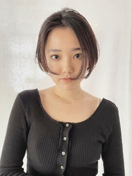 ケシキ 佐賀(keshiki) 丸みショート/前下がりショート/透明感カラー/グレージュ