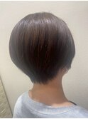 大人可愛いハンサムショート＊奥行きショート＊マロンベージュ