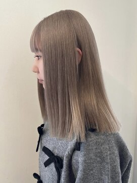 シキ 渋谷(siki) ベージュカラー/ブリーチなしダブルカラー/赤み消し/渋谷/原宿