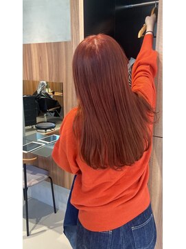 ガリカ 博多駅前(Gallica) フェミニンロング/暖色系カラーチェリーブラウン