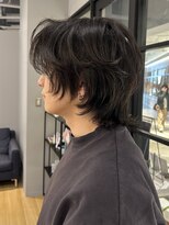 ジアン バイ ミルボン NU茶屋町+(GIEN by milbon)&nbsp;色気メンズミディアムロング/ウルフカット/癖毛/パーマ/平成