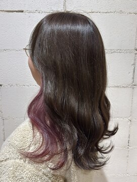 ◎くすみピンクイヤリングカラー×オリーブベージュ◎【中川】