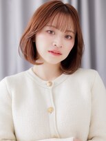 カバーヘア ブリス 北浦和(COVER HAIR bliss)&nbsp;ミルクティーブラウンワンカールエアリーボブZ北浦和30代40代