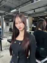 ザシェノンウメダ(THA CHAINON UMEDA) イメチェン/ピンクベージュ/アンブレラカラー/前髪/心斎橋