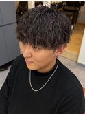 京都メンズカットメンズパーマ波巻きスパイラルパーマツイスパ