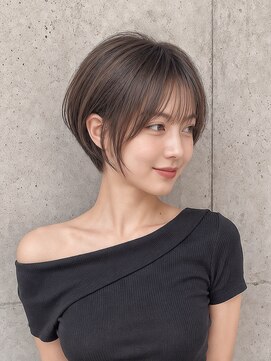 カバーヘア 上尾西口店(COVER HAIR) ブリーチなしトップふんわり丸みショートくびれ小顔ヘアp大宮