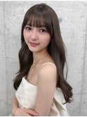 上品韓国◇暗め透明感ショコラグレージュ顔周り