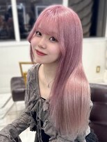 ヴィヴィッド オモテサンドウ(ViViD omotesando)&nbsp;ケアブリーチ シアーピンク 髪質改善トリートメント 韓国ヘア